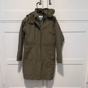 Columbia Hooded Trench Rain Coat